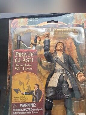 Dead Man's Chest Pirate Clash Will Turner Action Figure [Hatchet Hurling] New 